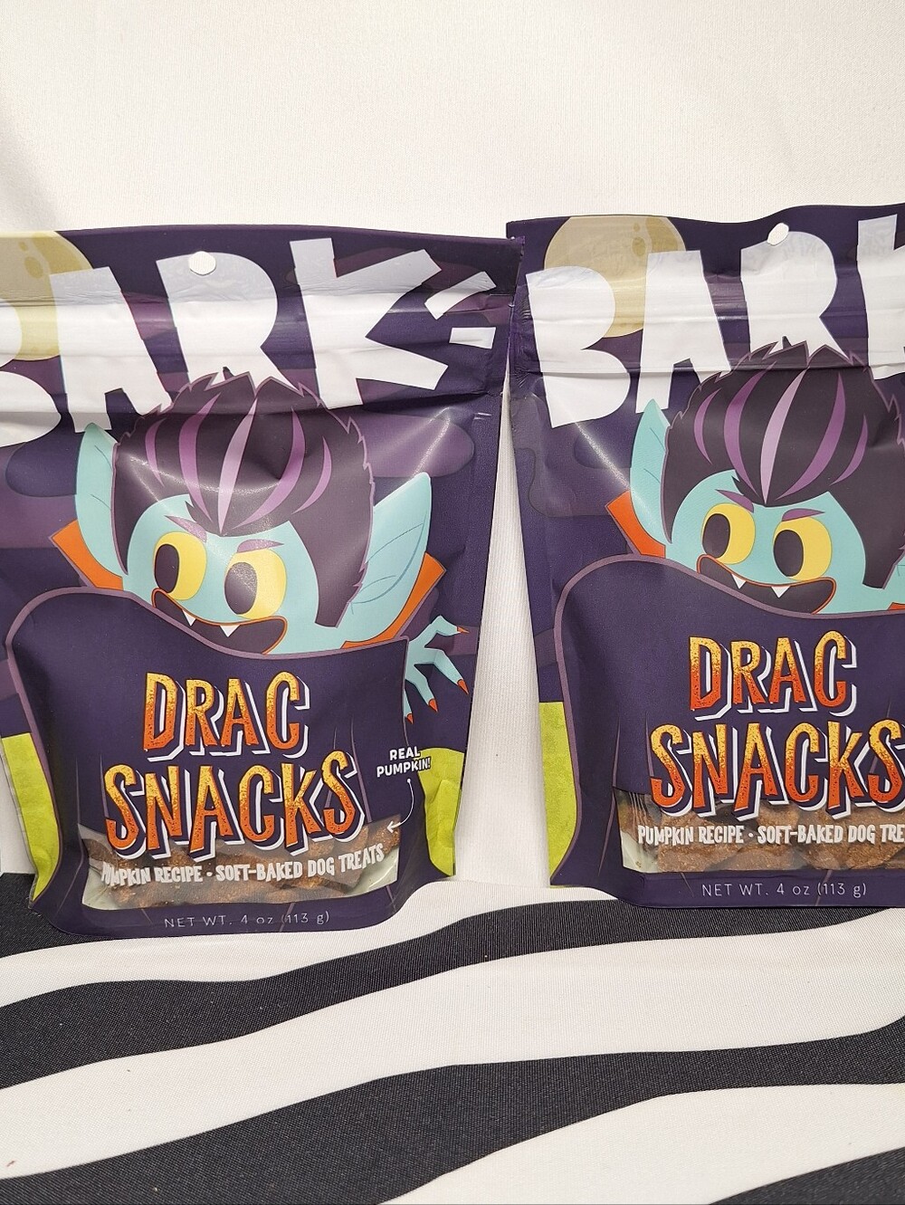 NWT Bark Drac Snacks Treats - 2 pack